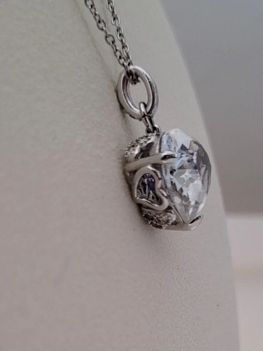 Swarovski Retired Heart Necklace